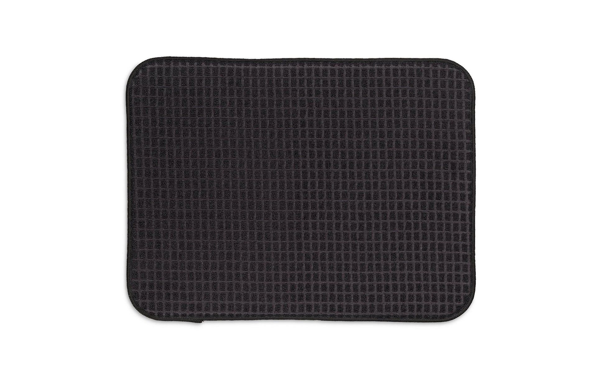 Kela Abtropfmatte 38 × 50 × 0,5 cm, Polyester (PES), schwarz
