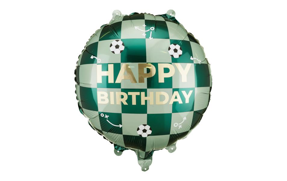 PartyDeco Folienballon Geburtstag – Mehrfarbig – 35 × 35 cm – Folie – 1 Stk