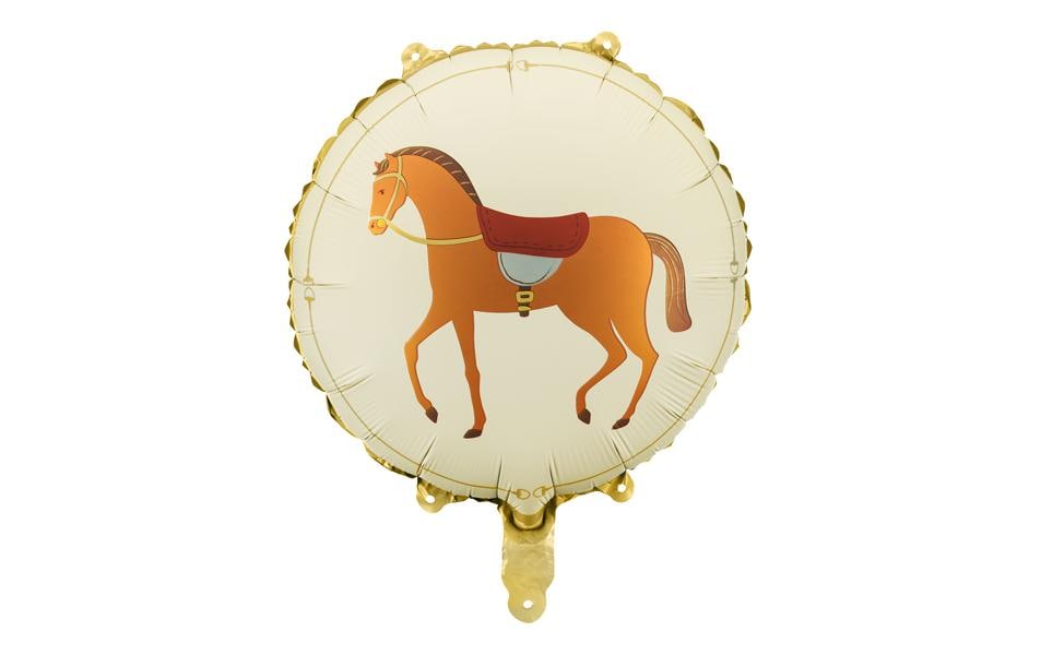 PartyDeco Folienballon Pferd – Mehrfarbig – 35 × 35 cm – Folie – 1 Stk