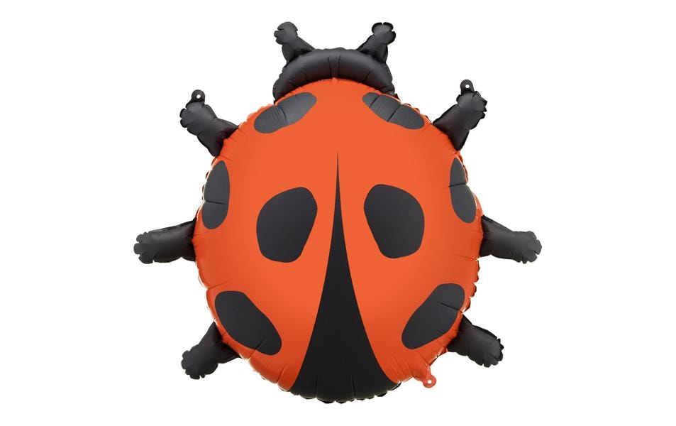 PartyDeco Folienballon Marienkäfer – mehrfarbig – 64,5 × 66 cm – 1 Stk