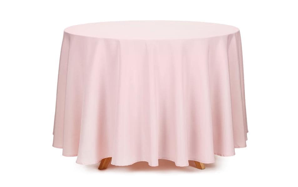 PartyDeco Polyester Tischdecke Rosa – 230 × 230 cm