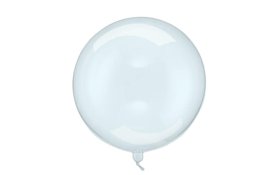 PartyDeco Party Luftballons – Hellblau – Ø 40 cm – Folie – 1 Stück