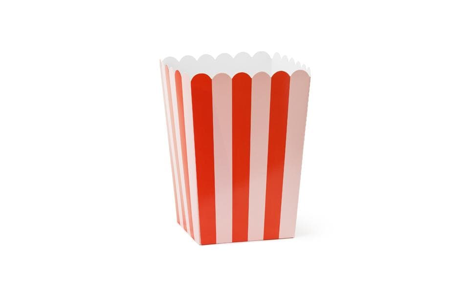 PartyDeco Take-away-Box, Papier/Karton – 110 × 110 × 155 mm, mehrfarbig