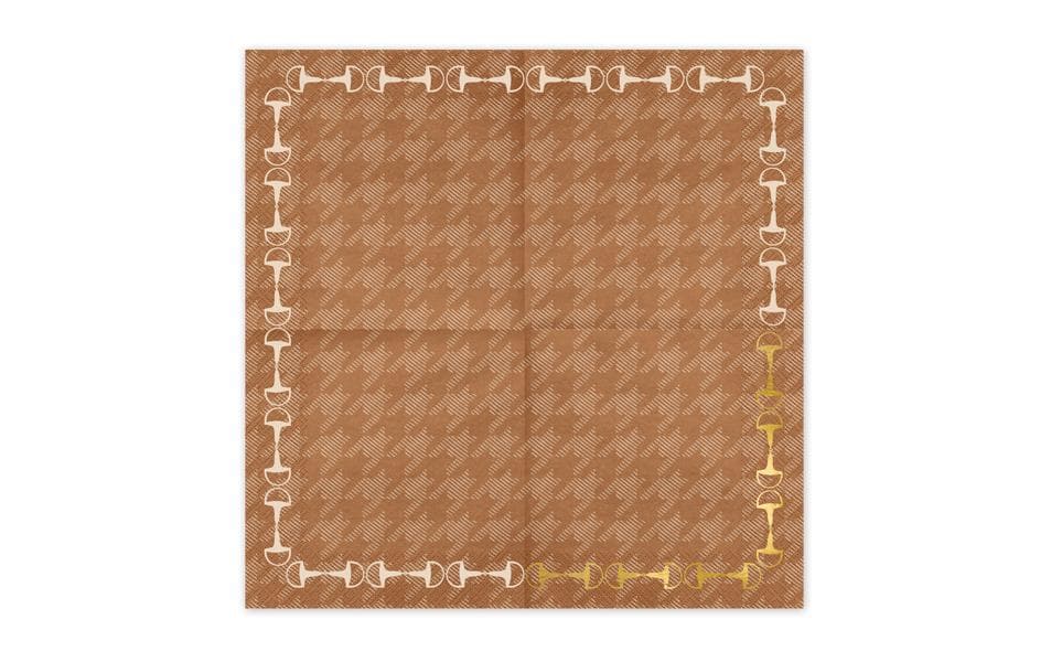PartyDeco Servietten Steigbügel – 33 × 33 cm – 12 Stück