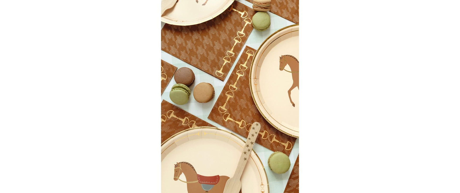 PartyDeco Servietten Steigbügel – 33 × 33 cm – 12 Stück