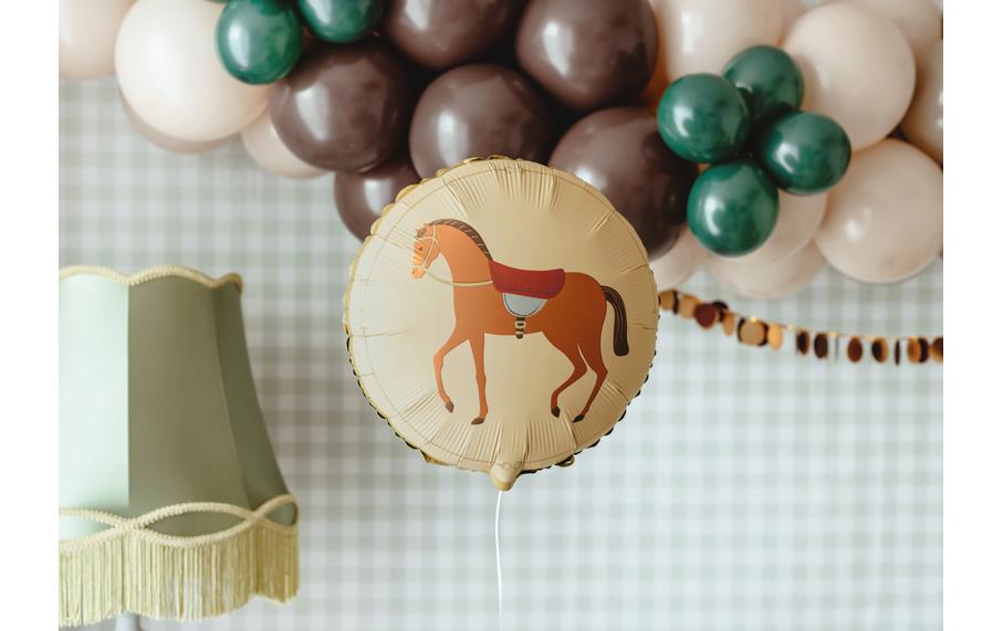 PartyDeco Folienballon Pferd – Mehrfarbig – 35 × 35 cm – Folie – 1 Stk