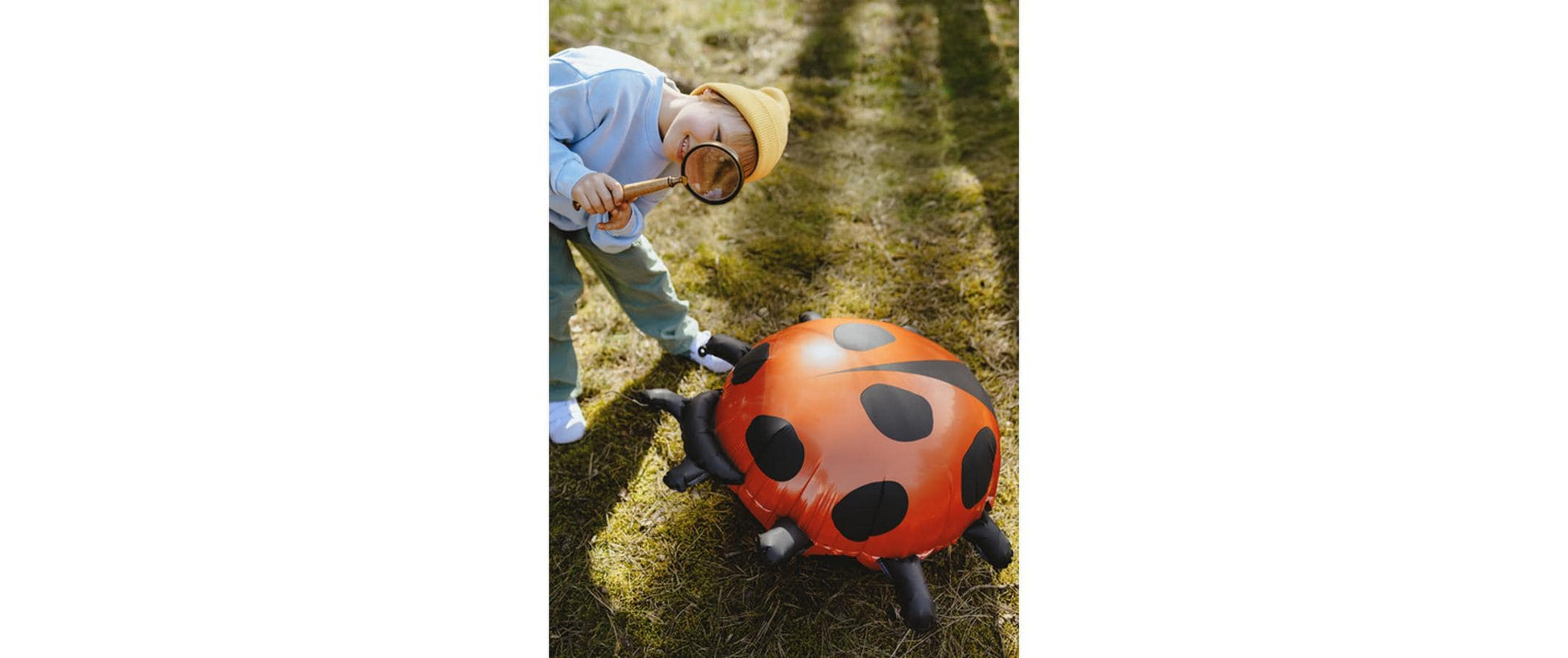 PartyDeco Folienballon Marienkäfer – mehrfarbig – 64,5 × 66 cm – 1 Stk