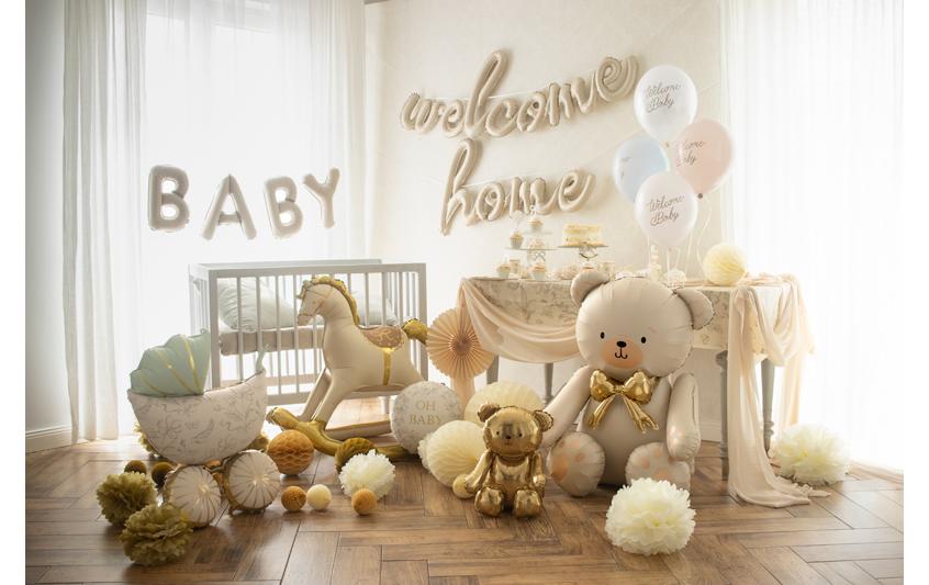 PartyDeco Folienballon Schaukelpferd – Mehrfarbig – 86 × 106 cm – Folie – 1 Stk