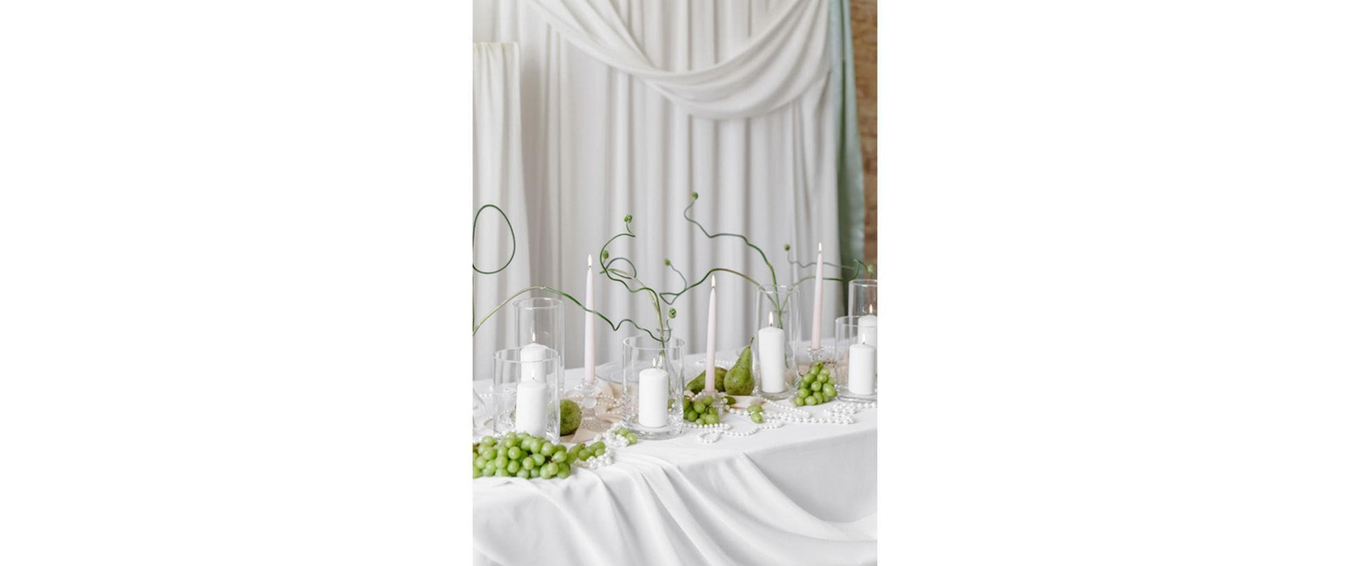 PartyDeco Perlenkette – Perlweiss – 0,8 × 1'000 cm – Anhängerband