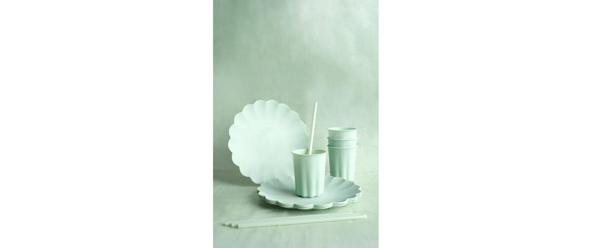 PartyDeco Tischdecke – 180×120 cm, Hellgrün