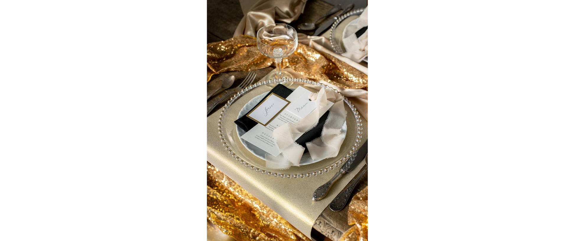 PartyDeco Tischläufer – Polyester, Gold, 30 cm × 5 m