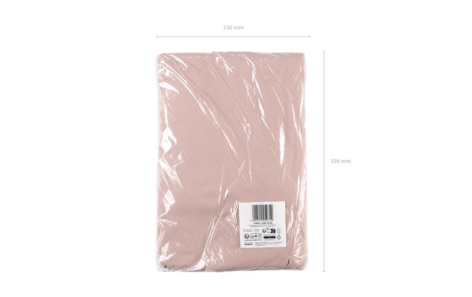 PartyDeco Polyester-Tischdecke Hellrosa – 183 × 74 cm