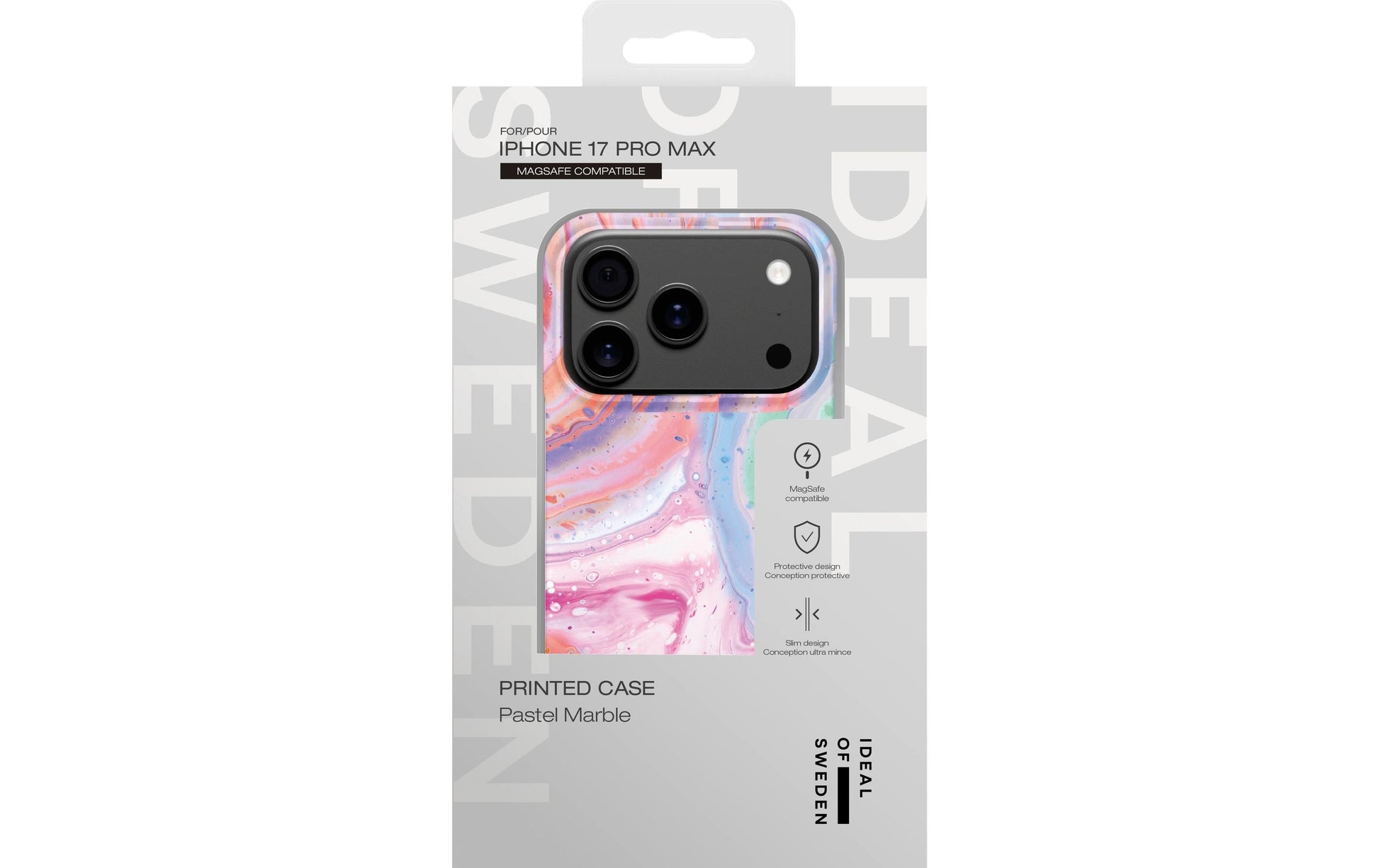 iDeal of Sweden Backcover – für Apple iPhone 17 Pro Max – Pastell Marmor – PC, MagSafe-kompatibel