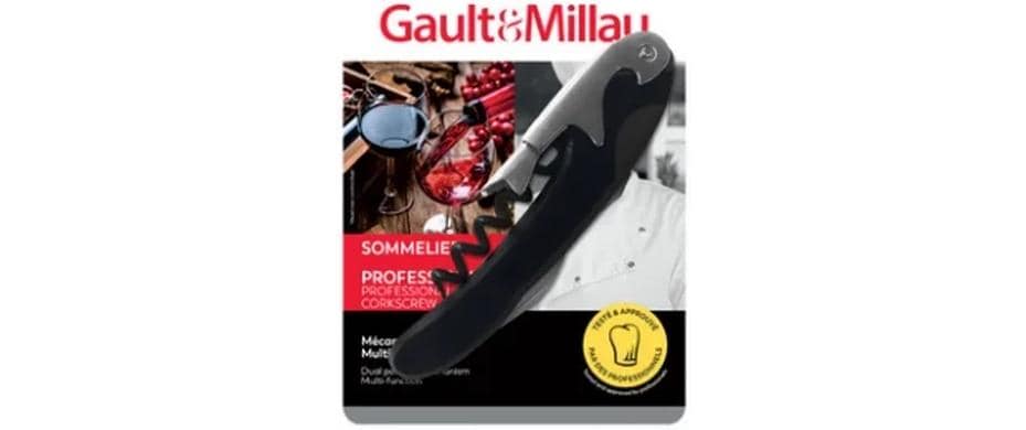 Gault millau Gault&Millau Profi Kellnermesser – 9 cm, Edelstahl, Schwarz