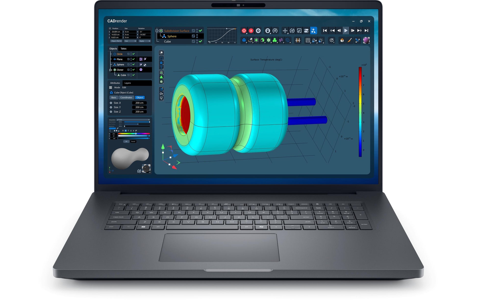 Dell – Pro Max 18 Plus U7-265HX – Notebook, Windows 11 Pro, Tastatursprache Schweiz
