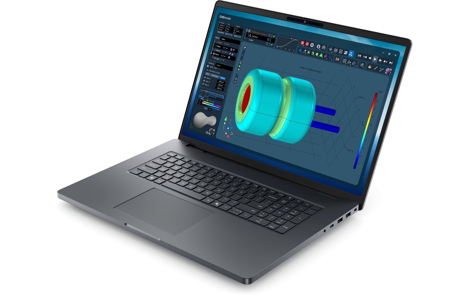 Dell – Pro Max 18 Plus U7-265HX – Notebook, Windows 11 Pro, Tastatursprache Schweiz