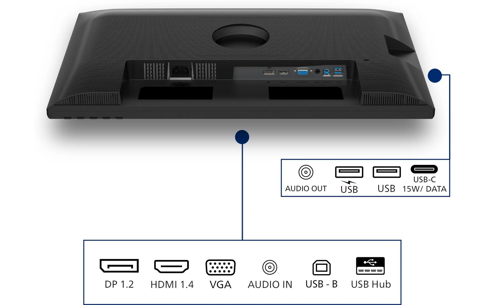 Philips 24B2N3200D/00 – Monitor, 24", 1920 × 1200 (WUXGA), IPS, 100 Hz, Integrierte Lautsprecher, Schwarz