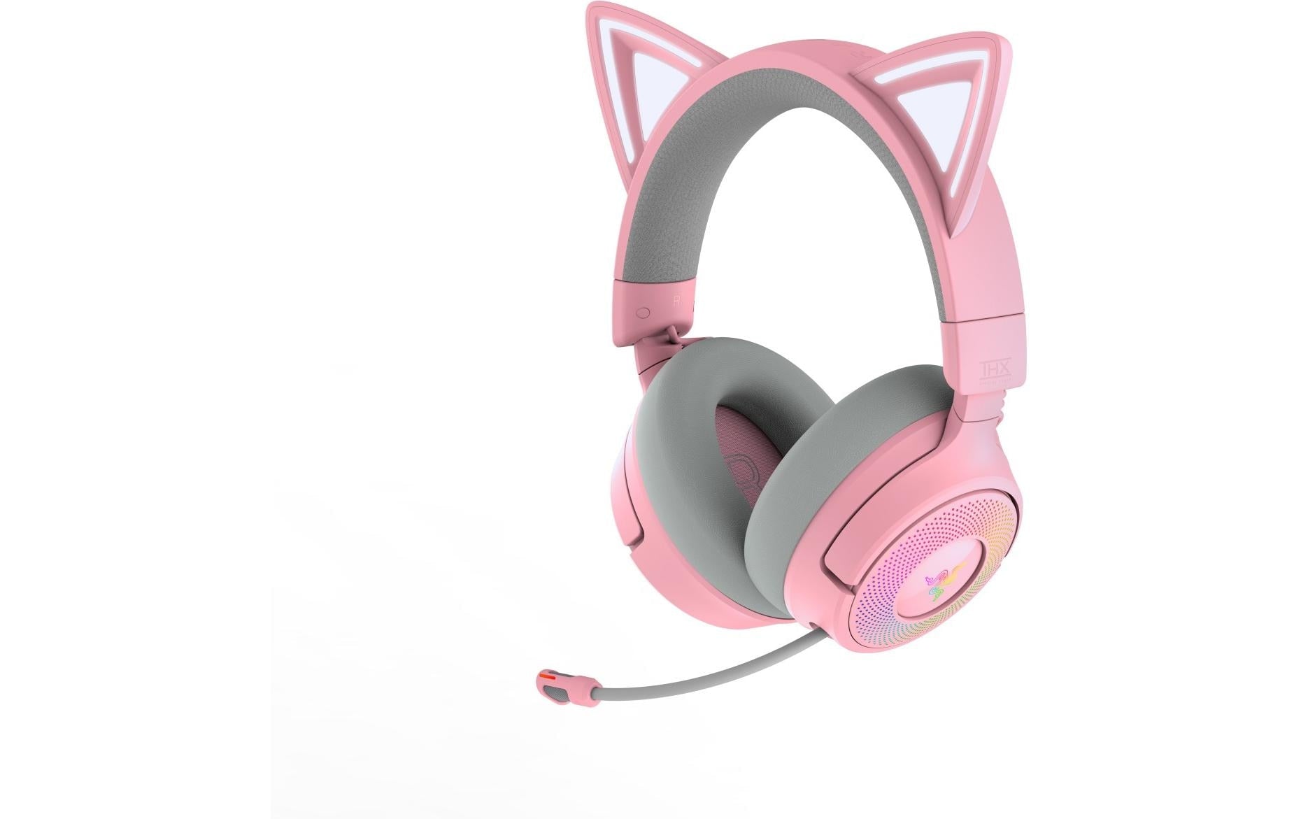 Razer Kraken Kitty V3 Pro – Over-Ear Headset – Bluetooth, Surround Sound, Stummschaltung – Rosa – für PC