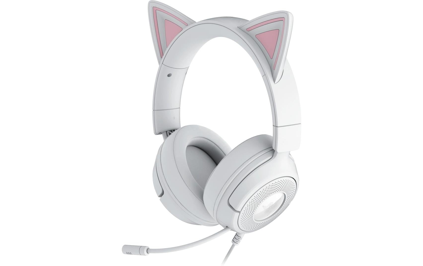 Razer Kraken Kitty V3 X – Duo Over-Ear Headset – 3,5 mm Klinke, Surround-Sound – Weiss – für PS5/PS4/PC