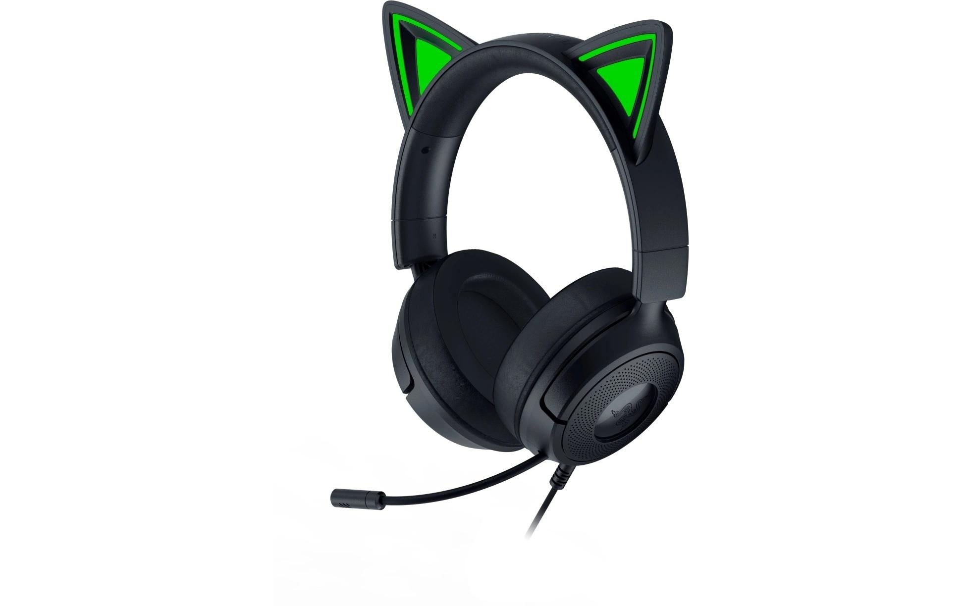 Razer Kraken Kitty V3 X – Over-Ear Gaming-Headset – 3,5 mm Klinke, Surround-Sound, mit Mikrofon – Schwarz