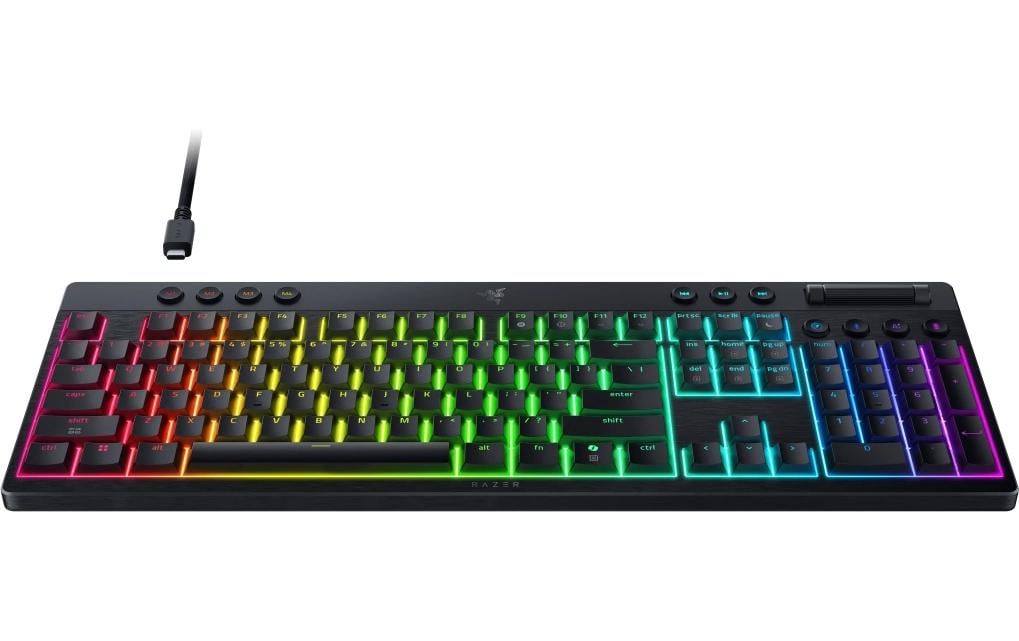 Razer BlackWidow V4 Low-profile HyperSpeed – Tastatur, kabellos (Bluetooth/2,4 GHz), CH-Layout (DE-CH)