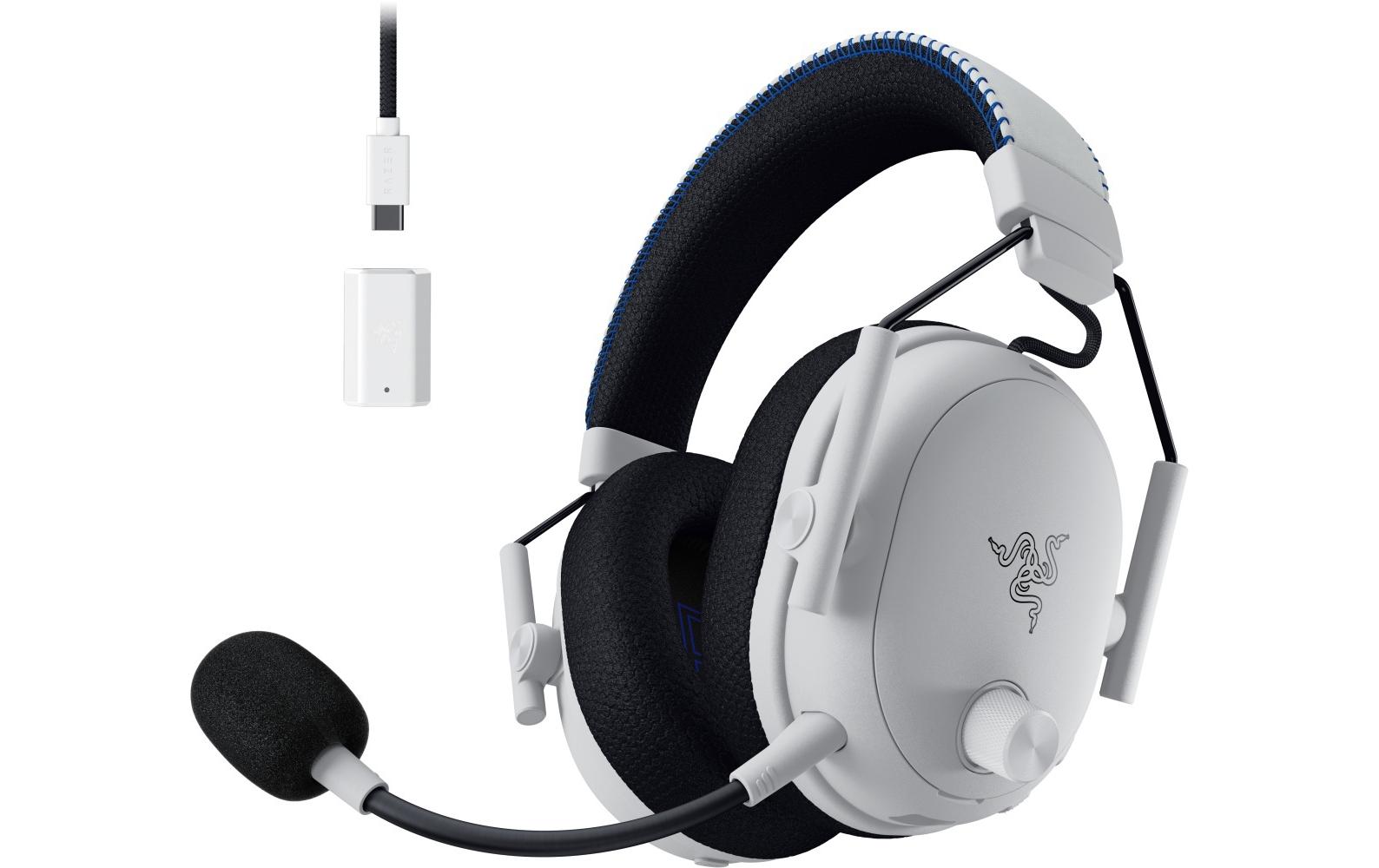 Razer BlackShark V3 Pro – Over-Ear Gaming-Headset – Bluetooth, Surround-Sound – Weiss – für PS5/PC/Mac u. a.