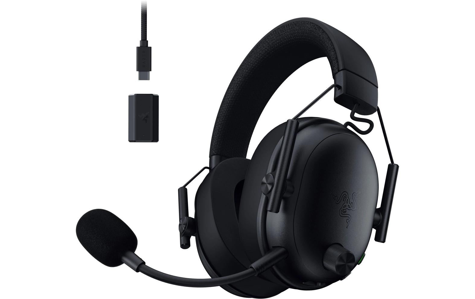 Razer BlackShark V3 – USB-C Gaming-Headset – THX Spatial Audio, abnehmbares Mikrofon – Schwarz – für PS5/PS4/PC