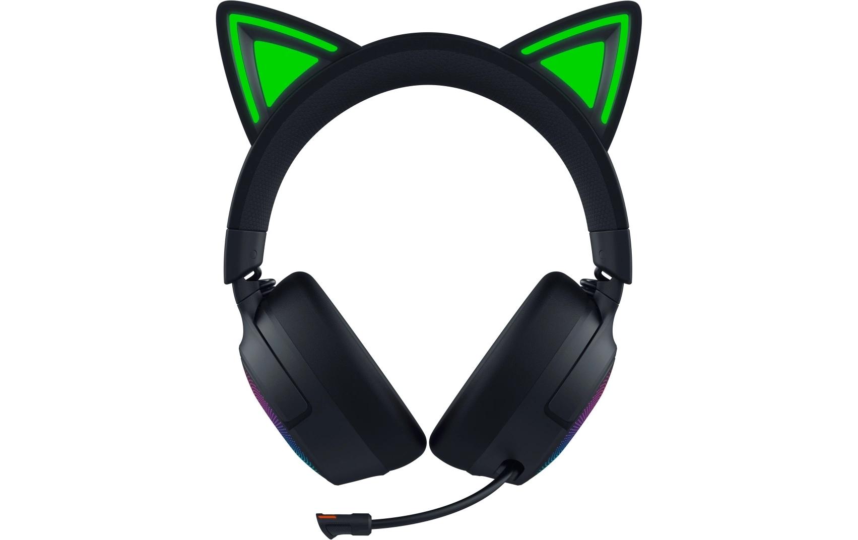 Razer Kraken Kitty V3 Pro – Bluetooth Gaming-Headset, Surround-Sound, Stummschaltung – Schwarz – für PS5/PS4/P