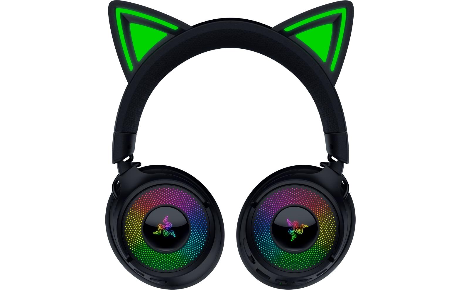 Razer Kraken Kitty V3 Pro – Bluetooth Gaming-Headset, Surround-Sound, Stummschaltung – Schwarz – für PS5/PS4/P