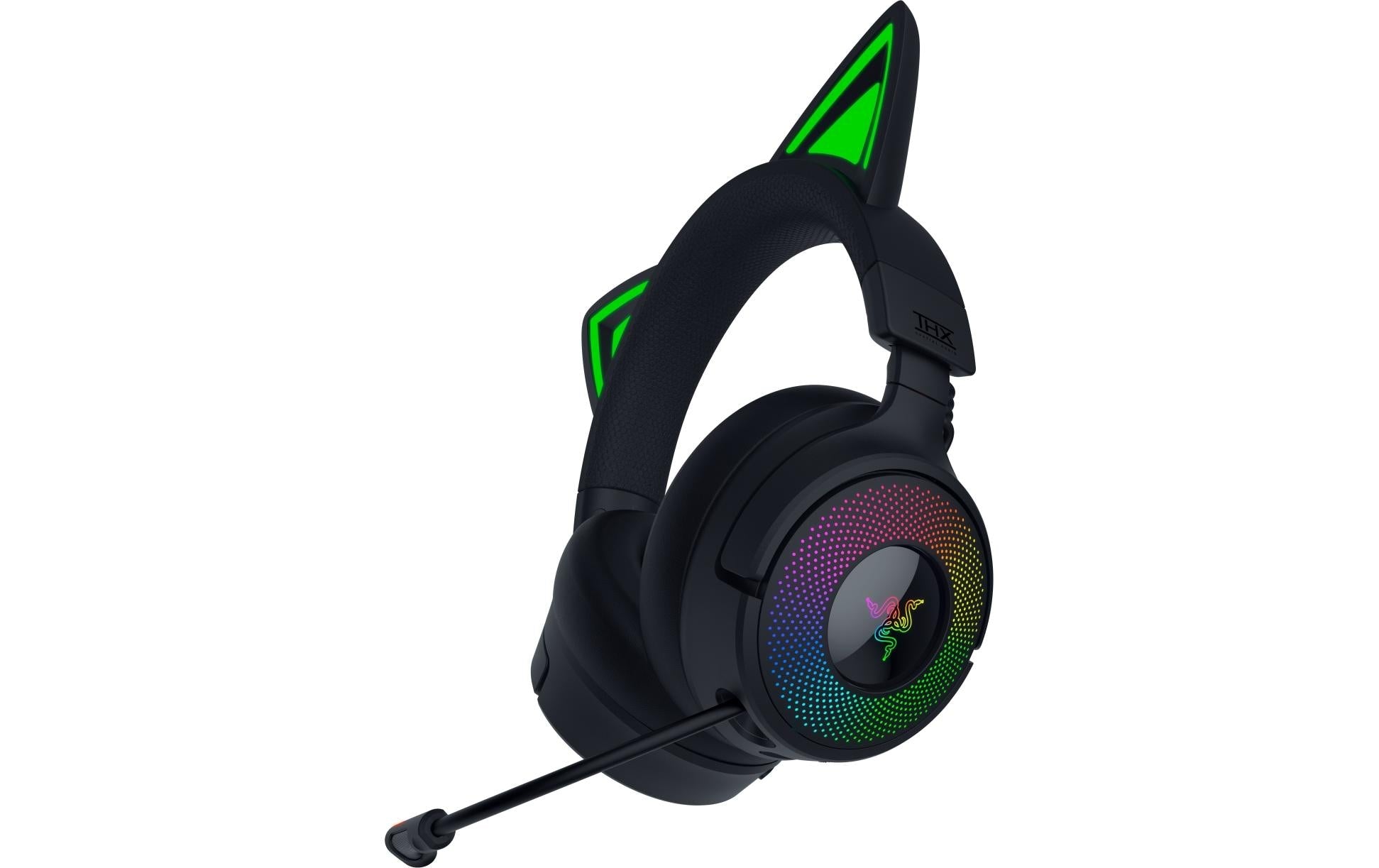 Razer Kraken Kitty V3 Pro – Bluetooth Gaming-Headset, Surround-Sound, Stummschaltung – Schwarz – für PS5/PS4/P