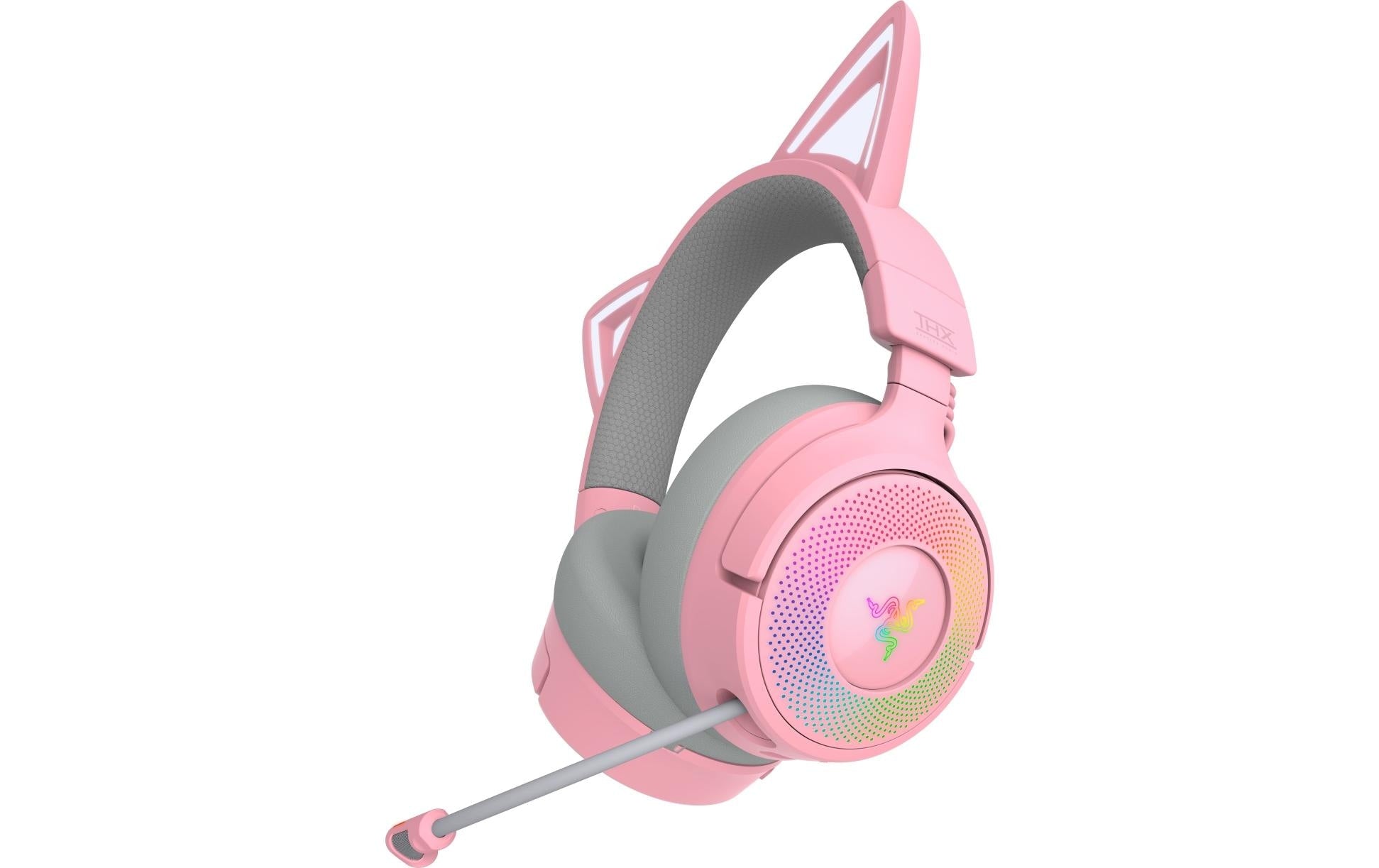 Razer Kraken Kitty V3 Pro – Over-Ear Headset – Bluetooth, Surround Sound, Stummschaltung – Rosa – für PC
