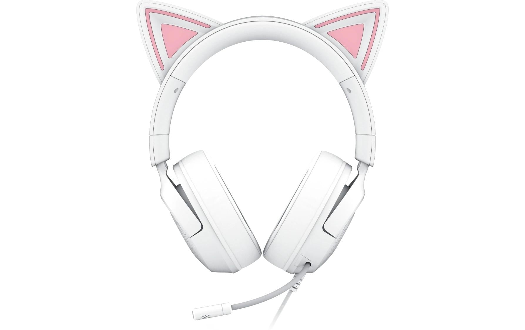 Razer Kraken Kitty V3 X – Duo Over-Ear Headset – 3,5 mm Klinke, Surround-Sound – Weiss – für PS5/PS4/PC
