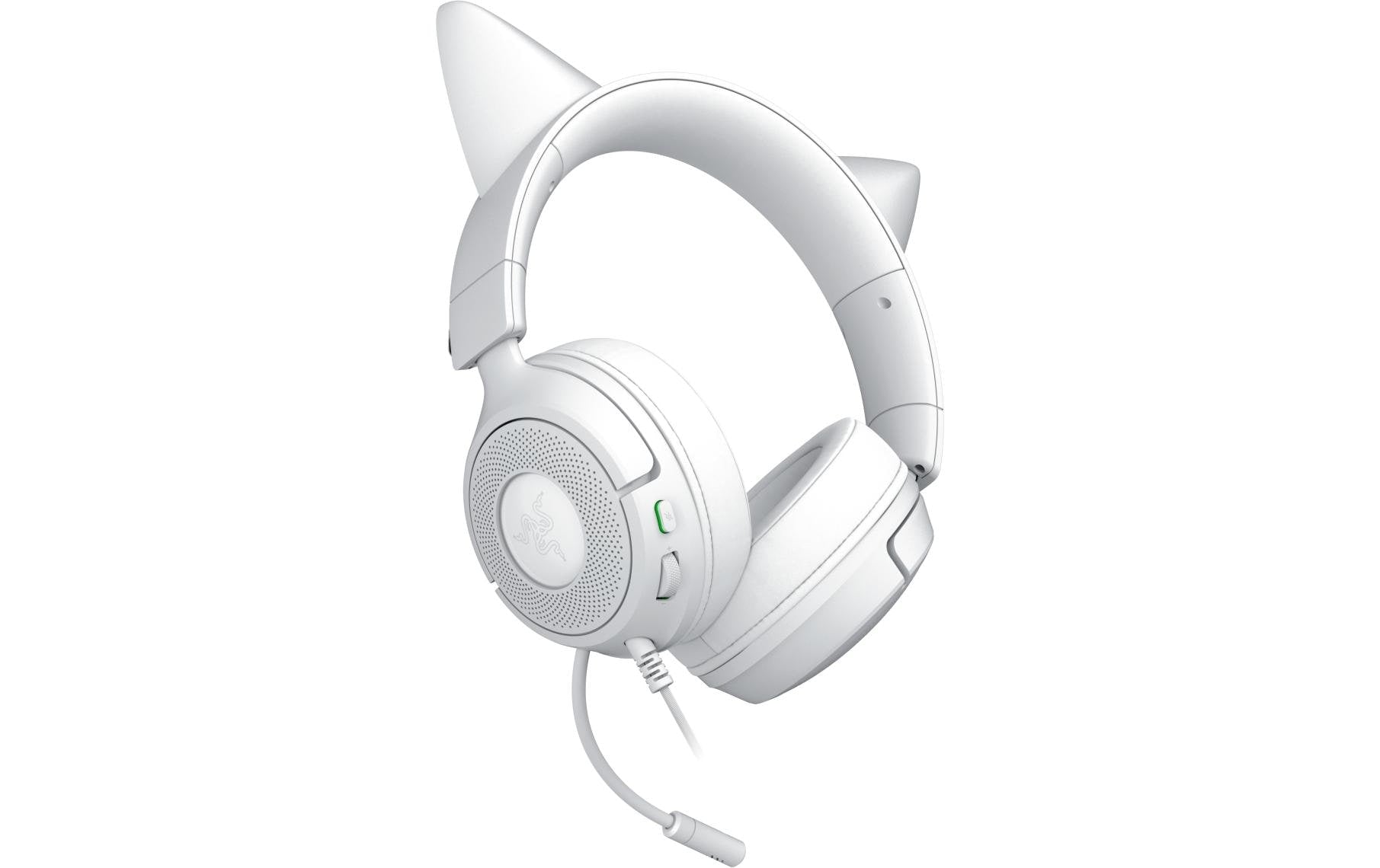 Razer Kraken Kitty V3 X – Duo Over-Ear Headset – 3,5 mm Klinke, Surround-Sound – Weiss – für PS5/PS4/PC