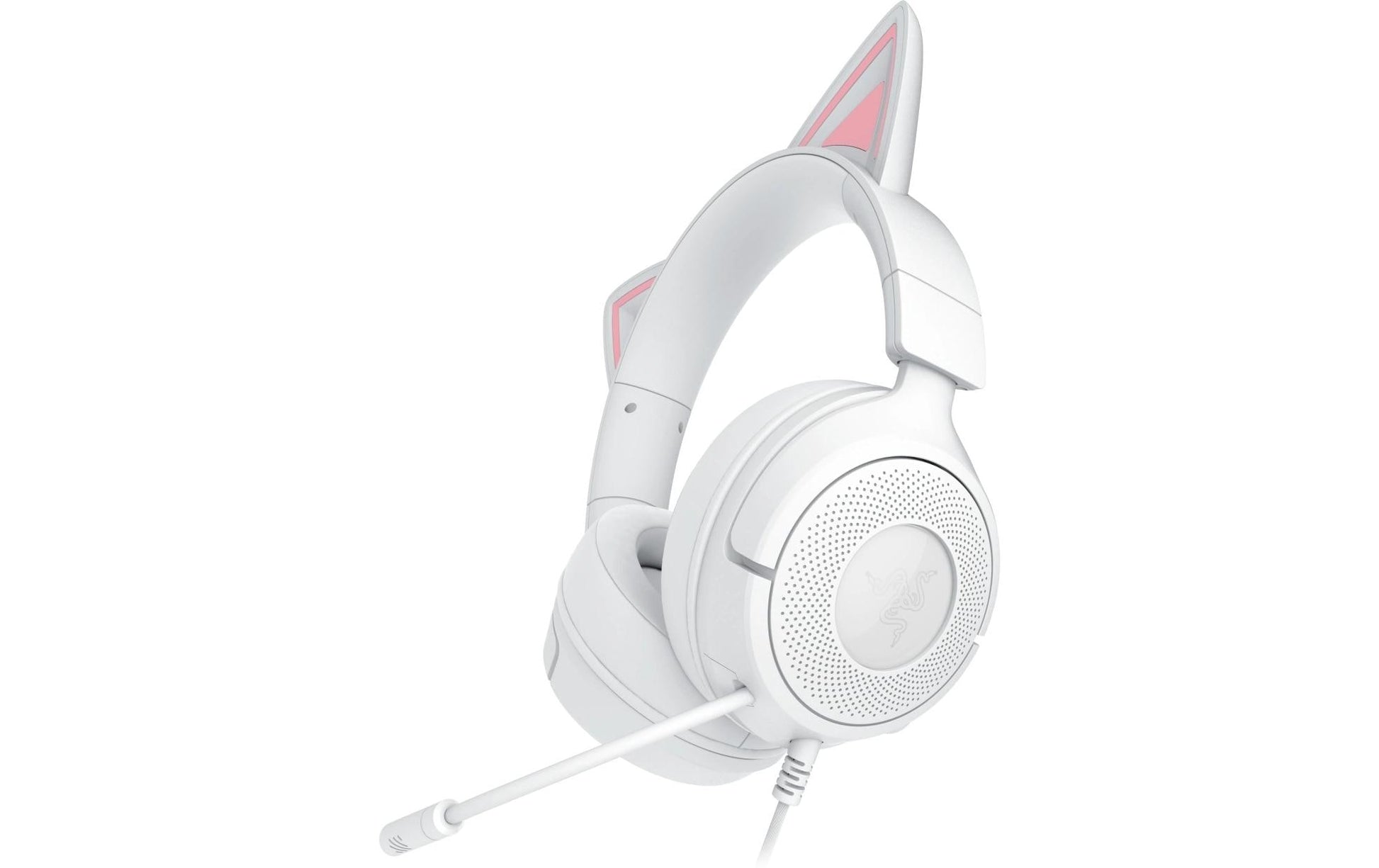 Razer Kraken Kitty V3 X – Duo Over-Ear Headset – 3,5 mm Klinke, Surround-Sound – Weiss – für PS5/PS4/PC