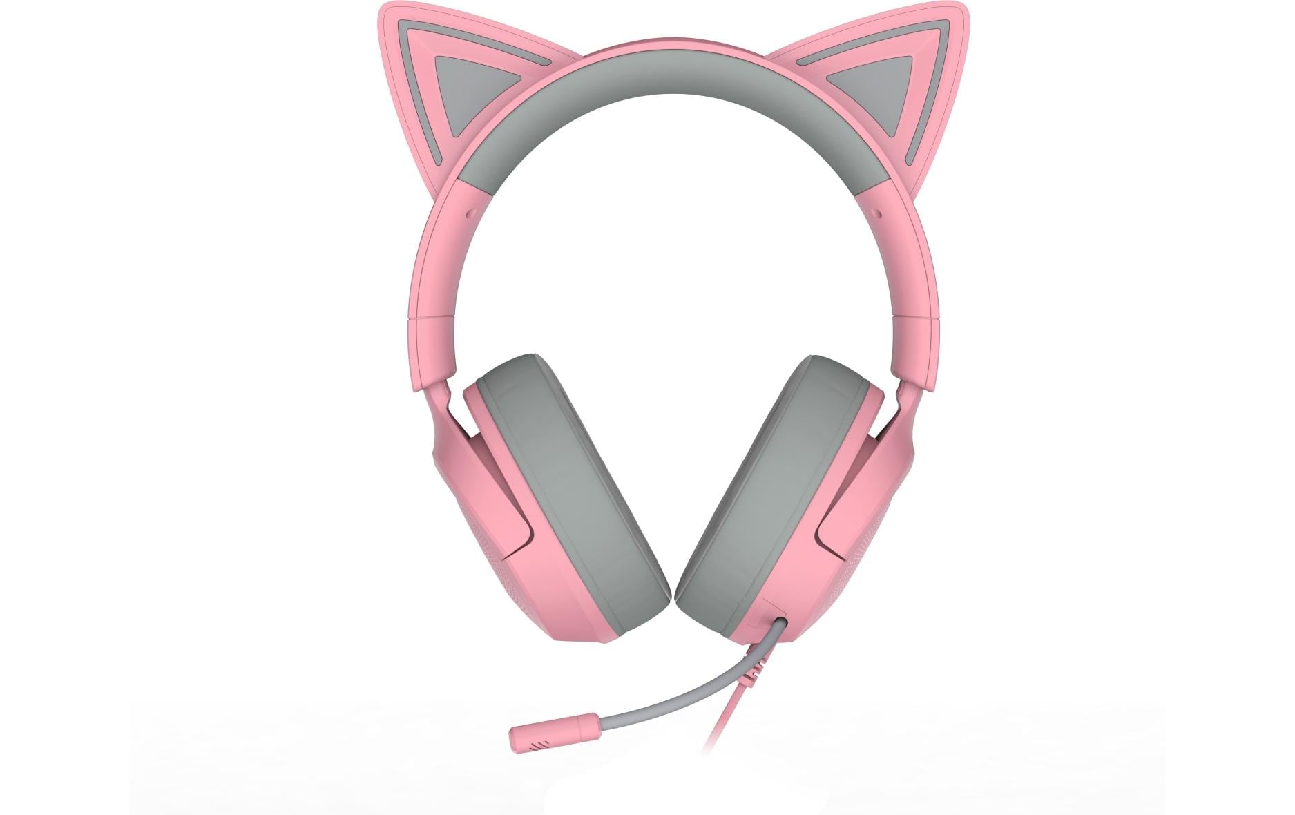 Razer Kraken Kitty V3 X – Duo Headset, Over-Ear – 3,5 mm, Surround-Sound – Rosa – für PC/PS5/PS4