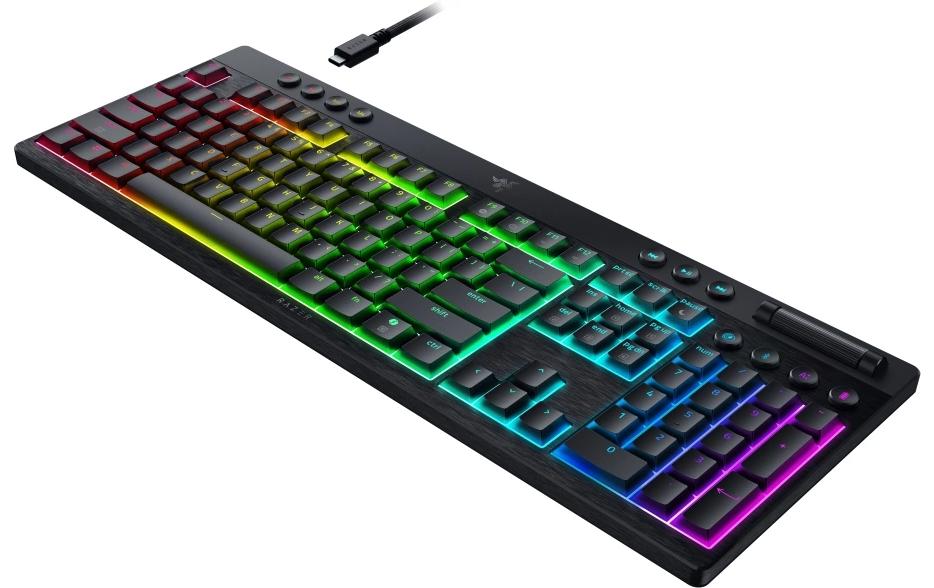 Razer BlackWidow V4 Low-profile HyperSpeed – Tastatur, kabellos (Bluetooth/2,4 GHz), CH-Layout (DE-CH)