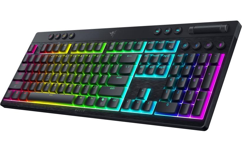 Razer BlackWidow V4 Low-profile HyperSpeed – Tastatur, kabellos (Bluetooth/2,4 GHz), CH-Layout (DE-CH)