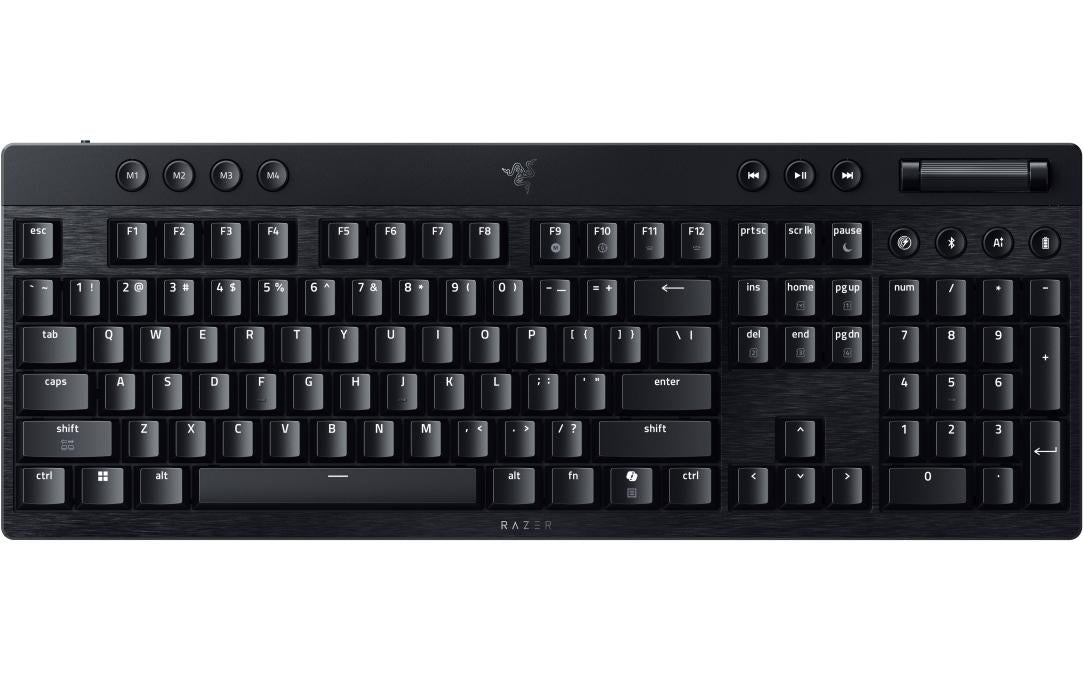 Razer BlackWidow V4 Low-profile HyperSpeed – Tastatur, kabellos (Bluetooth/2,4 GHz), CH-Layout (DE-CH)