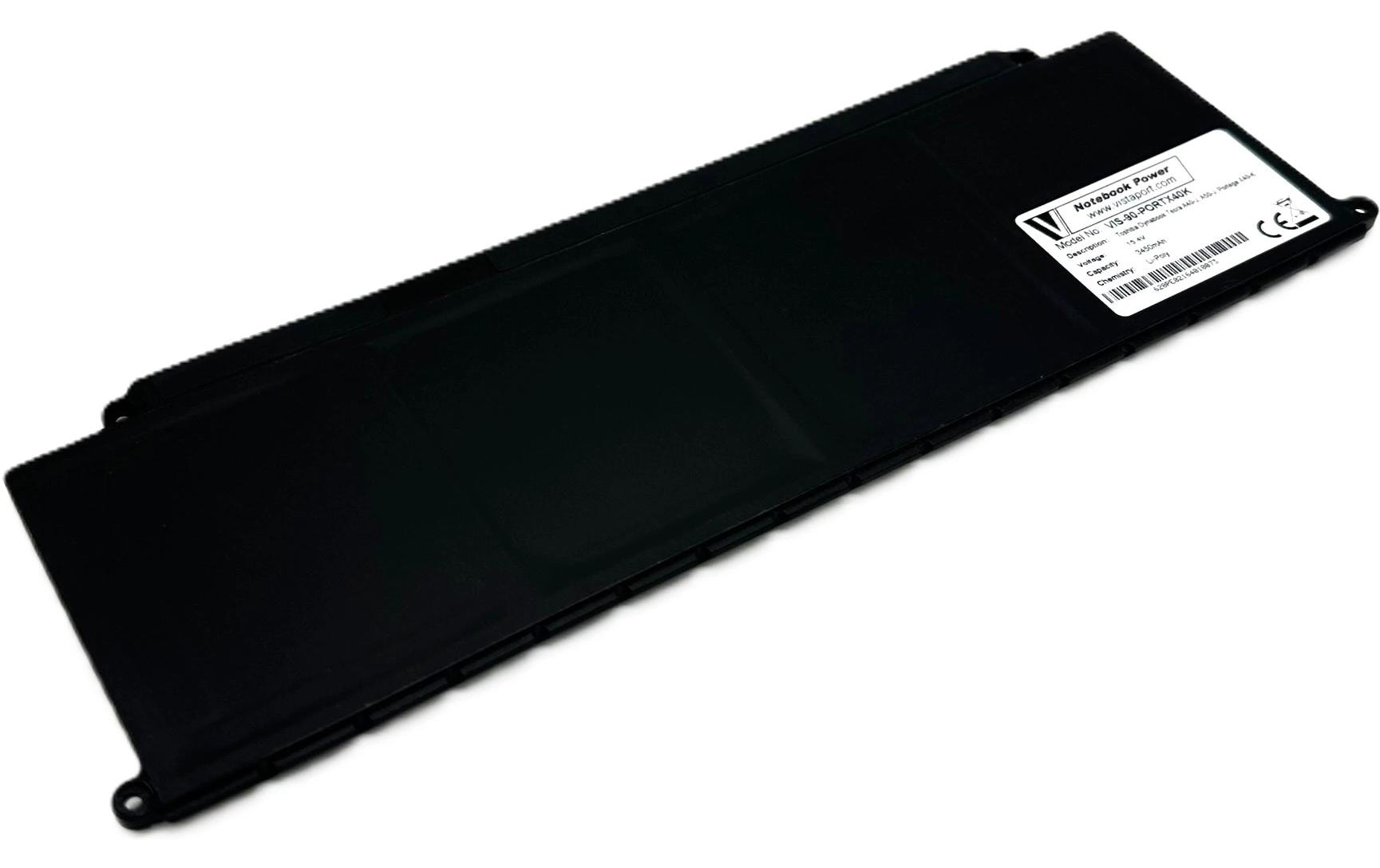 Vistaport Notebook-Akku – für Dynabook Tecra A40-J/A50-J, Portege X40-K – 53 Wh, 15,4 V – Schwarz