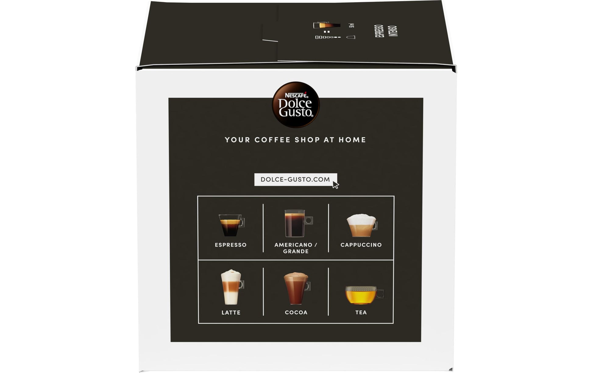 Nescafé Espresso Intenso – Kapseln für Dolce Gusto – mittel, 16 Kapseln