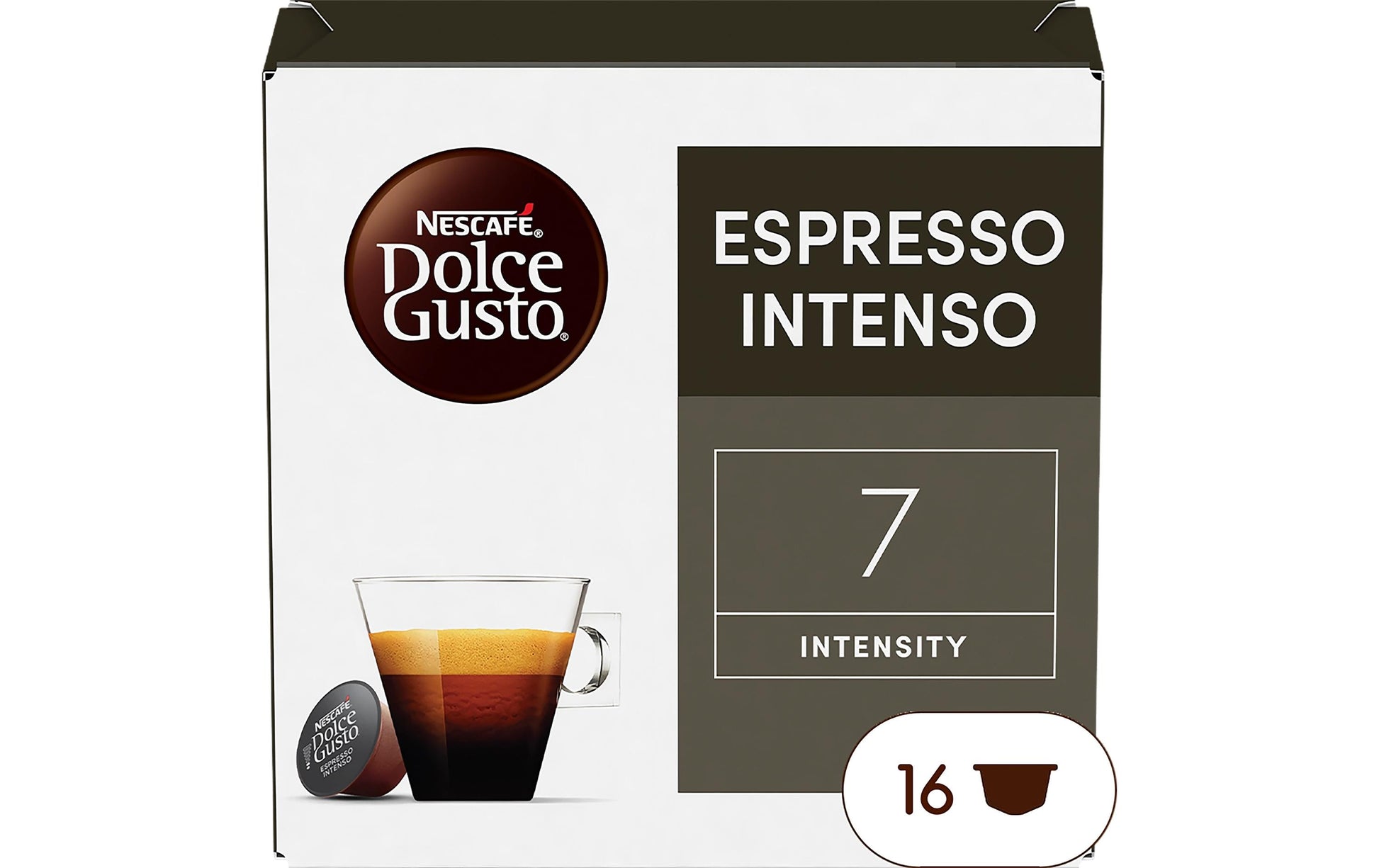 Nescafé Espresso Intenso – Kapseln für Dolce Gusto – mittel, 16 Kapseln