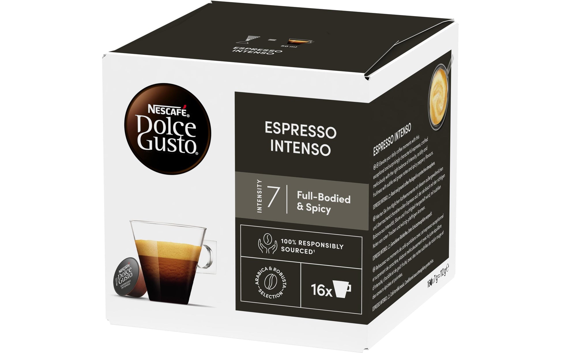 Nescafé Espresso Intenso – Kapseln für Dolce Gusto – mittel, 16 Kapseln