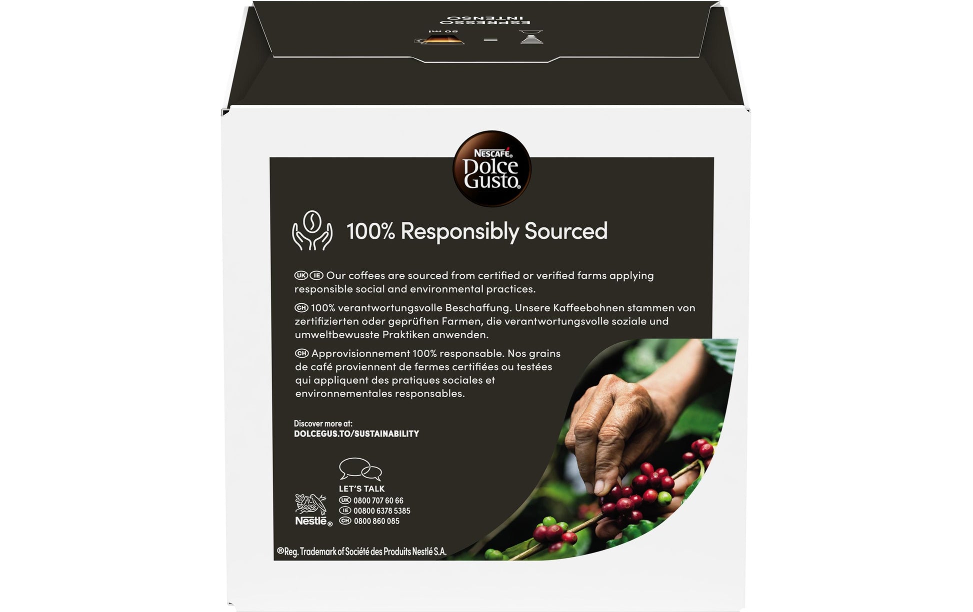 Nescafé Espresso Intenso – Kapseln für Dolce Gusto – mittel, 16 Kapseln