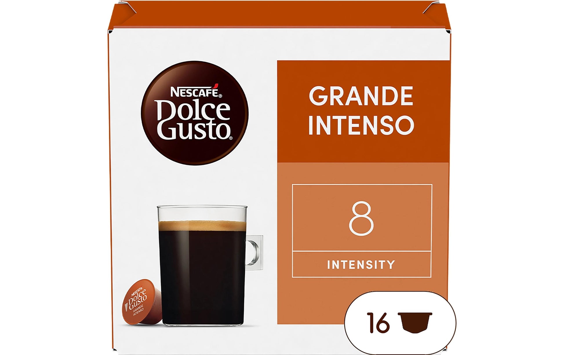 Nescafé Grande Intenso – Kapseln für Dolce Gusto – Espresso, 16 Kapseln
