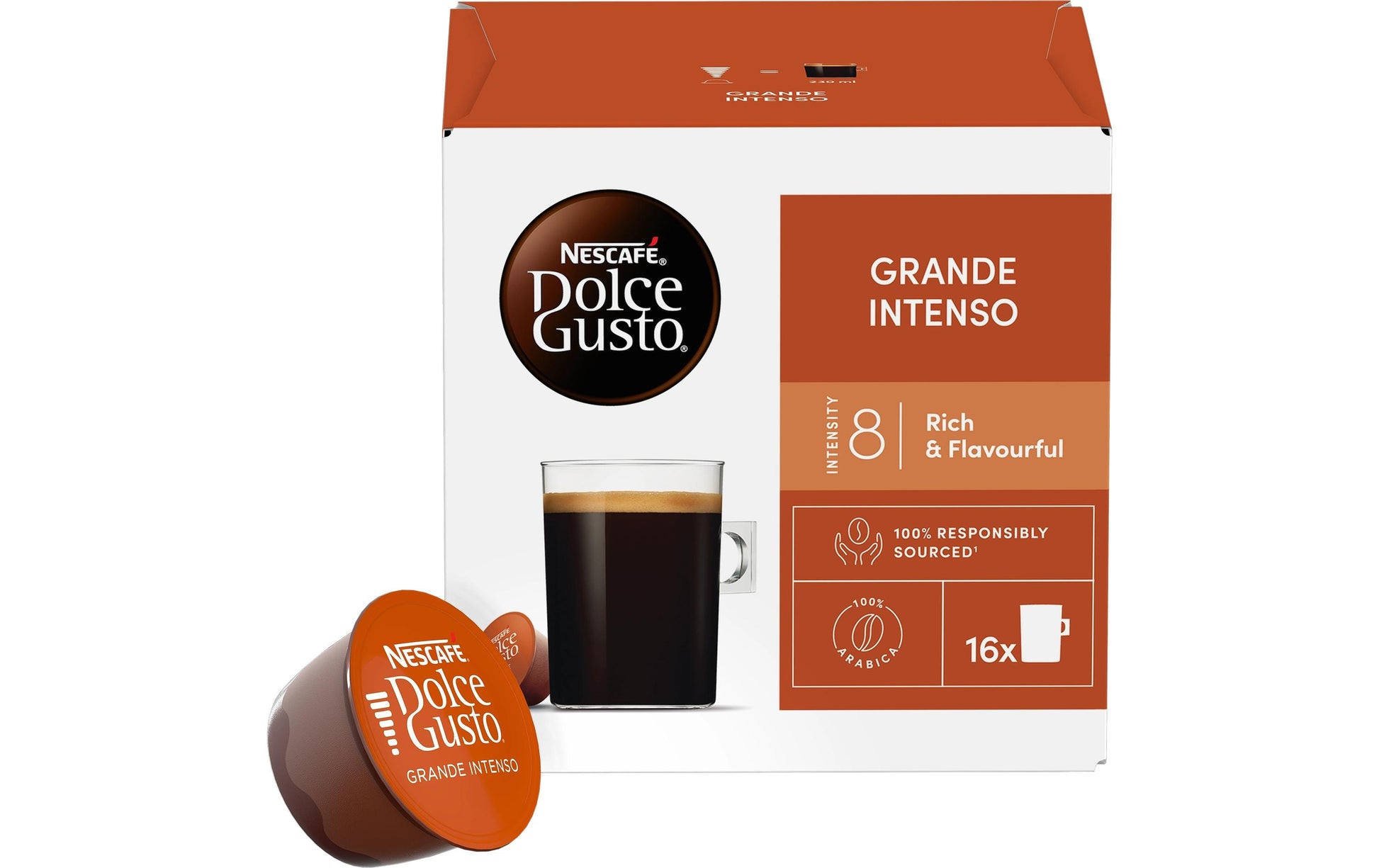 Nescafé Grande Intenso – Kapseln für Dolce Gusto – Espresso, 16 Kapseln