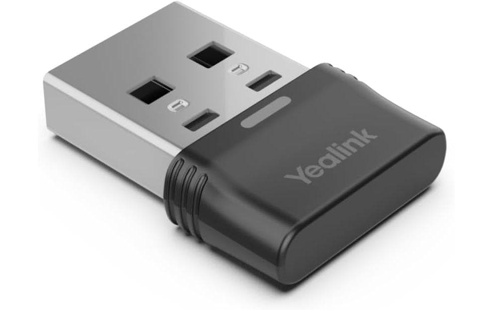 Yealink BT51-A USB-Bluetooth-Adapter – Bluetooth 5.0, USB-A, Reichweite 30 m – für BH76/BH72 – Schwarz