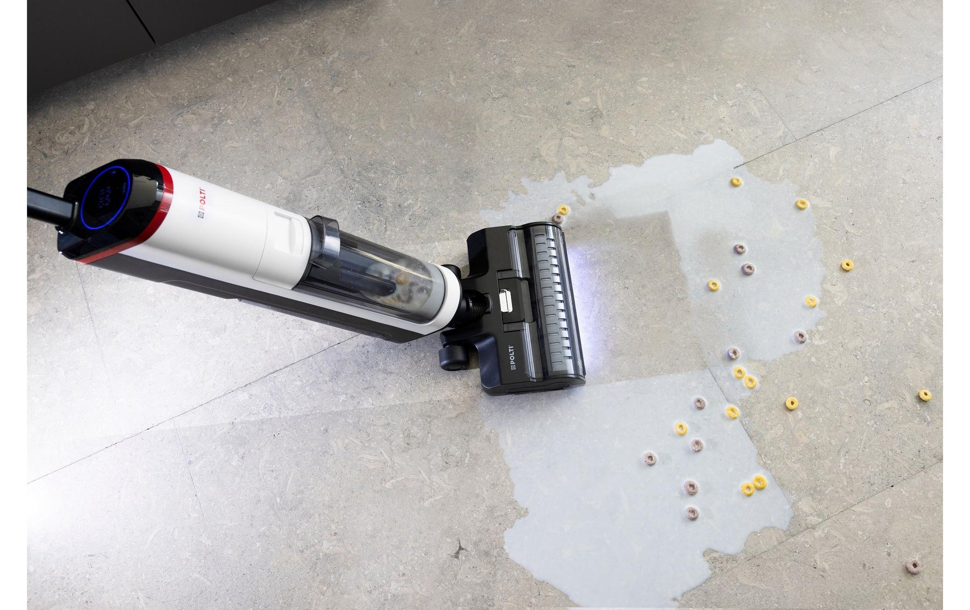 Polti Multiflächenreiniger ROLLYSTEAM WD30C – 450 W, Schmutzwassertank 0,8 l, Akkubetrieb, 21,6 V