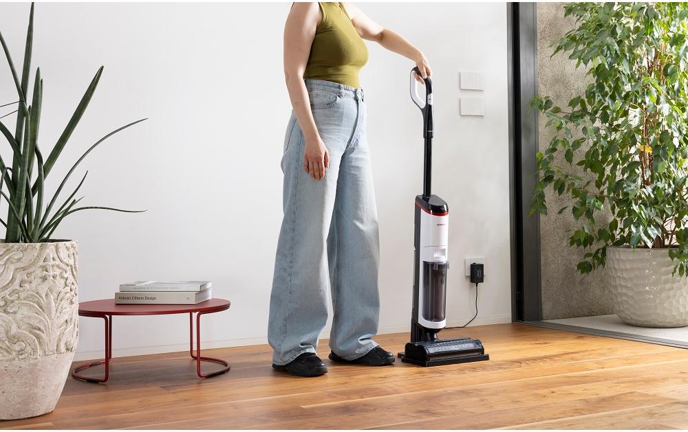 Polti Multiflächenreiniger ROLLYSTEAM WD30C – 450 W, Schmutzwassertank 0,8 l, Akkubetrieb, 21,6 V