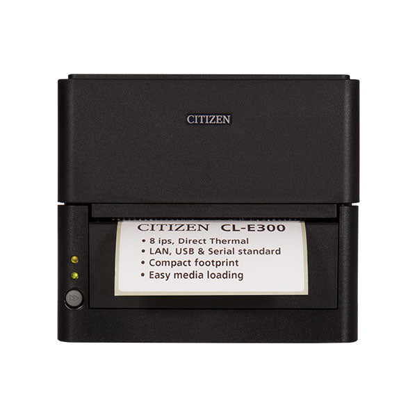 Citizen CL-E300 – Etikettendrucker, Thermodirekt, bis 127 mm, USB, LAN, RS-232, 203 dpi