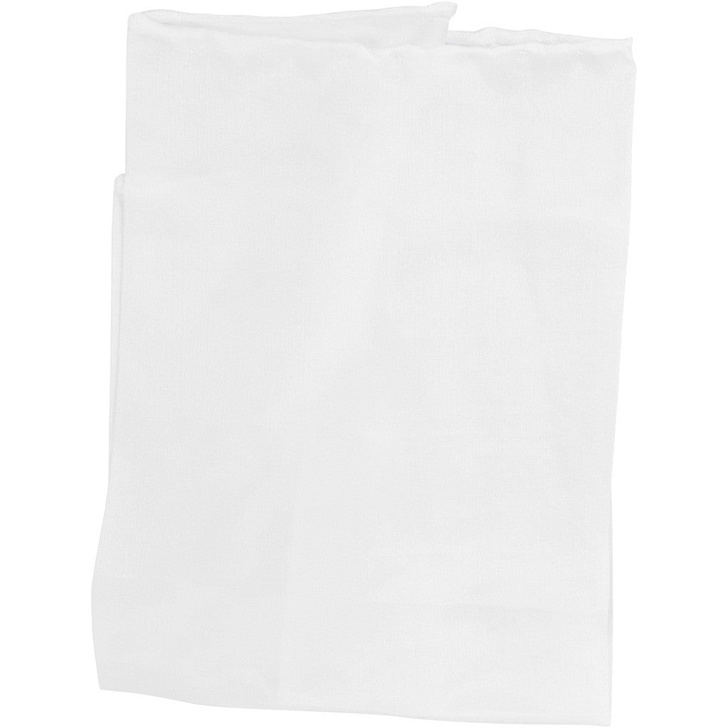 Creativ Company Seidentuch – 28 × 28 cm – Weiss, Seide